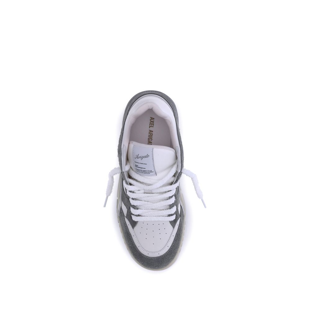 Gray Calf Leather Bos Taurus Athletic Sneakers