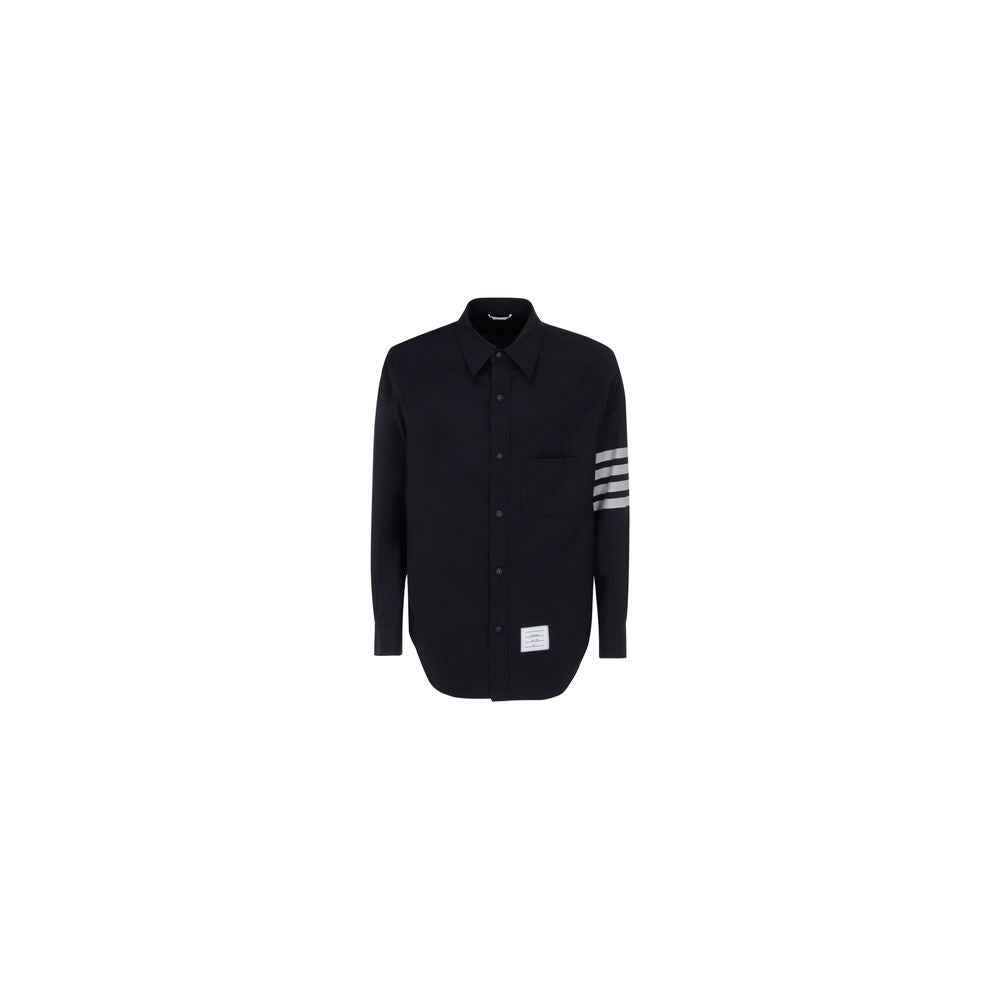 Blue Wool Oves Aries Dress Shirt