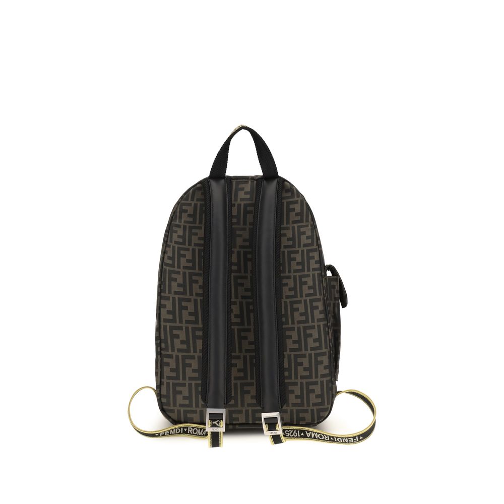 Brown Polyester Backpack