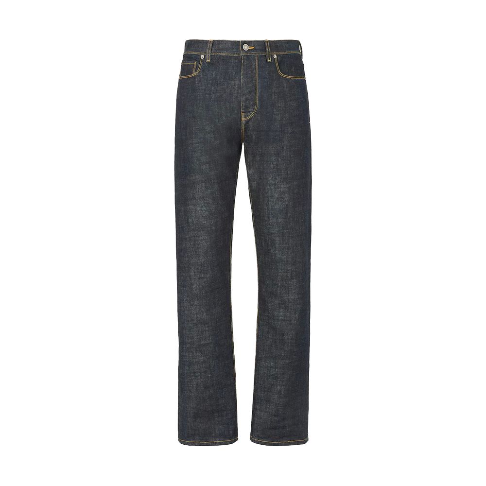 Blue Cotton Slim Fit Jeans