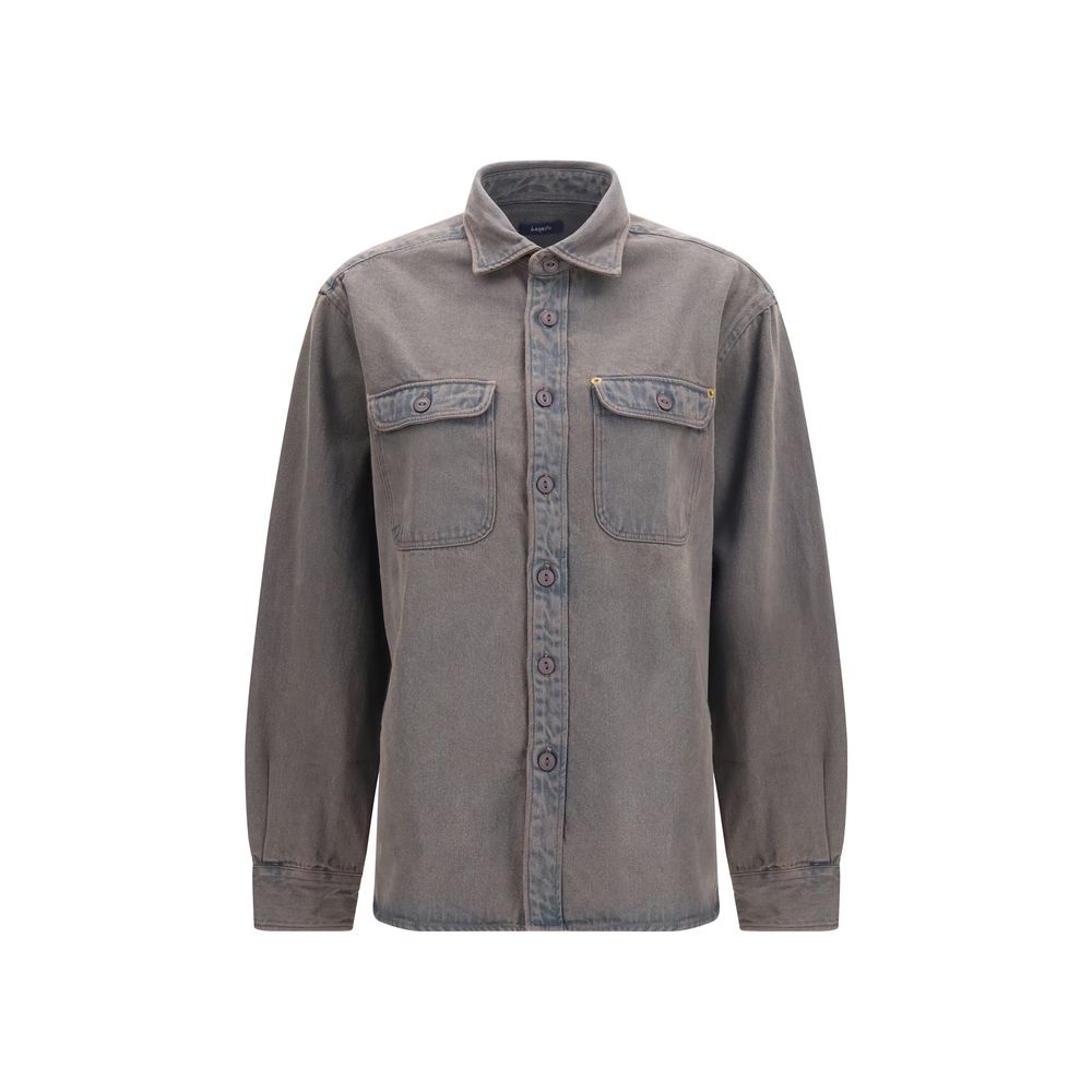 Gray Denim Shirt