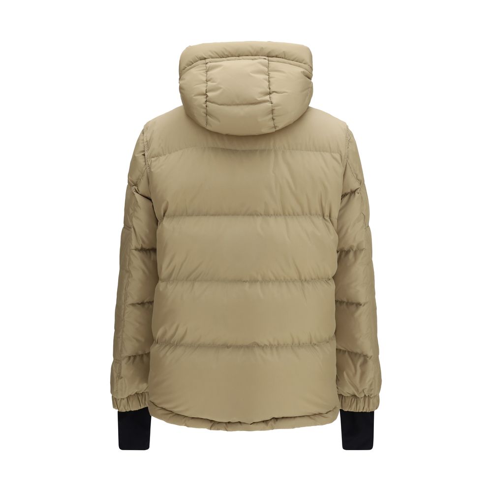 Beige Goose Down Full-Length Jacket