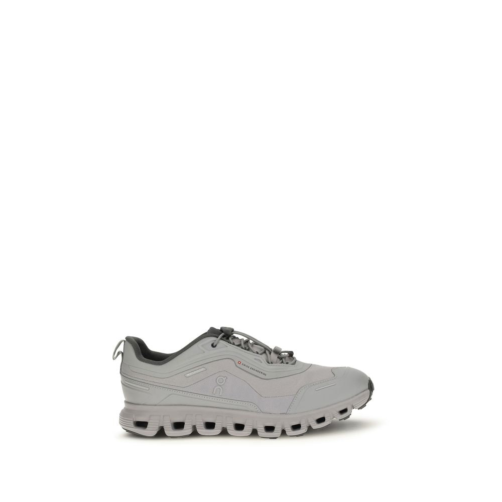 Gray Polyester Athletic Sneakers
