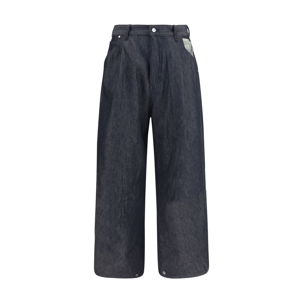 Blue Cotton Relaxed Fit Jeans