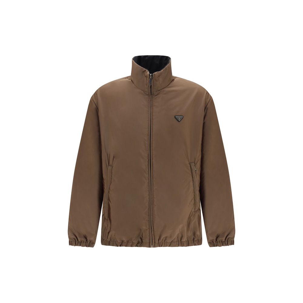 Multicolor Recycled Polyamide Full-Length Jacket