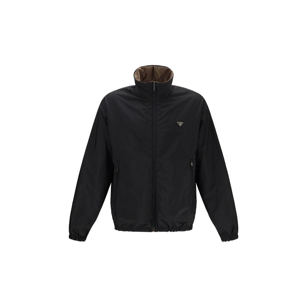 Multicolor Recycled Polyamide Full-Length Jacket