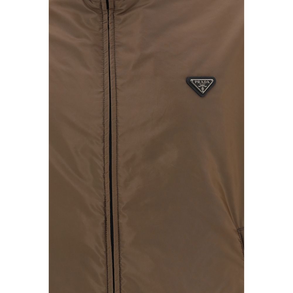 Multicolor Recycled Polyamide Full-Length Jacket