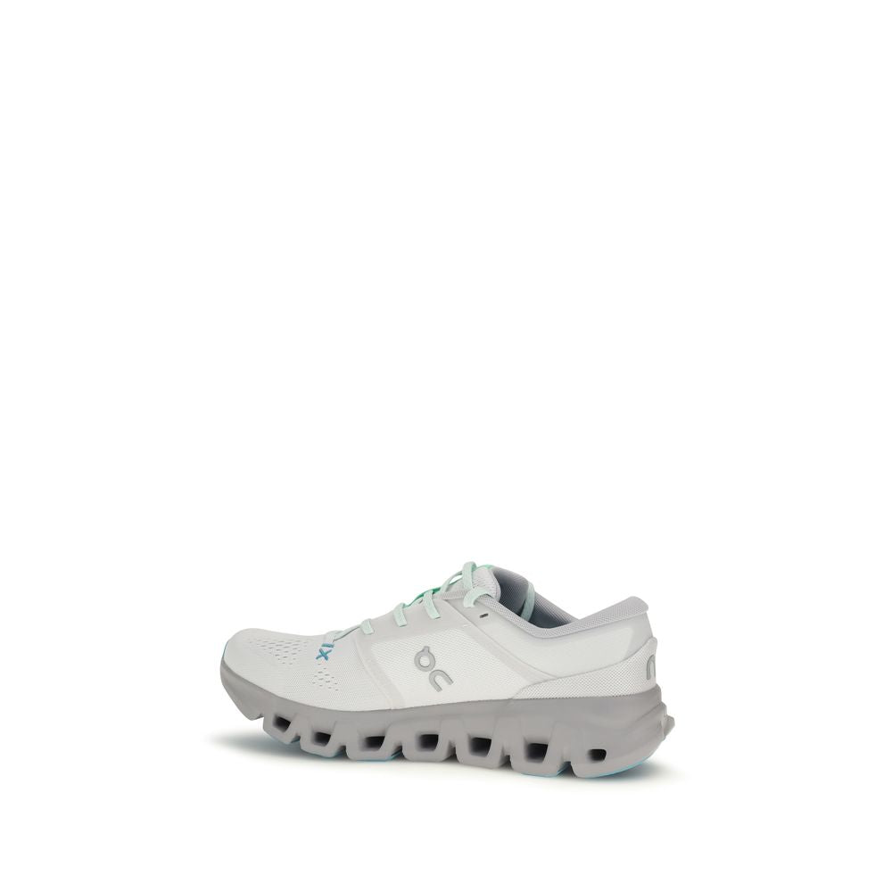 White Fabric Athletic Sneakers