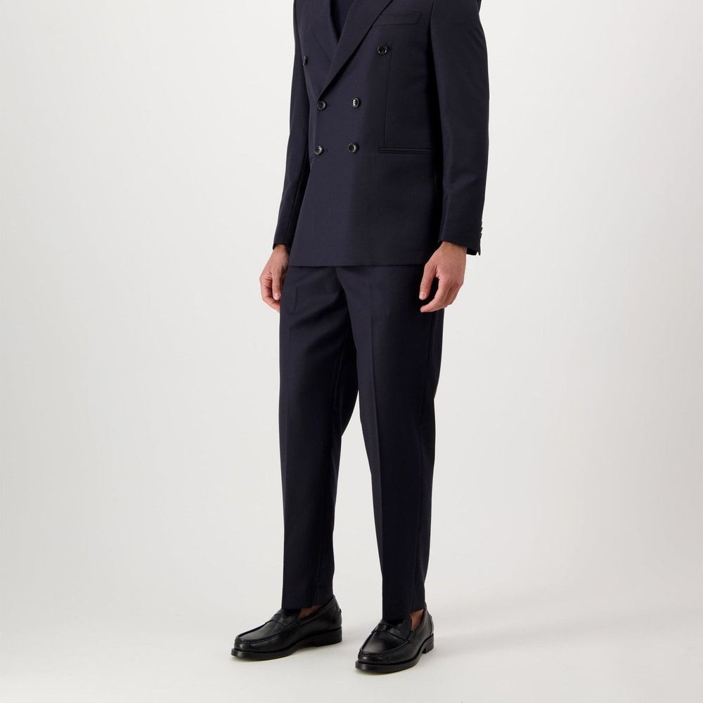 Blue Wool Dress Pants
