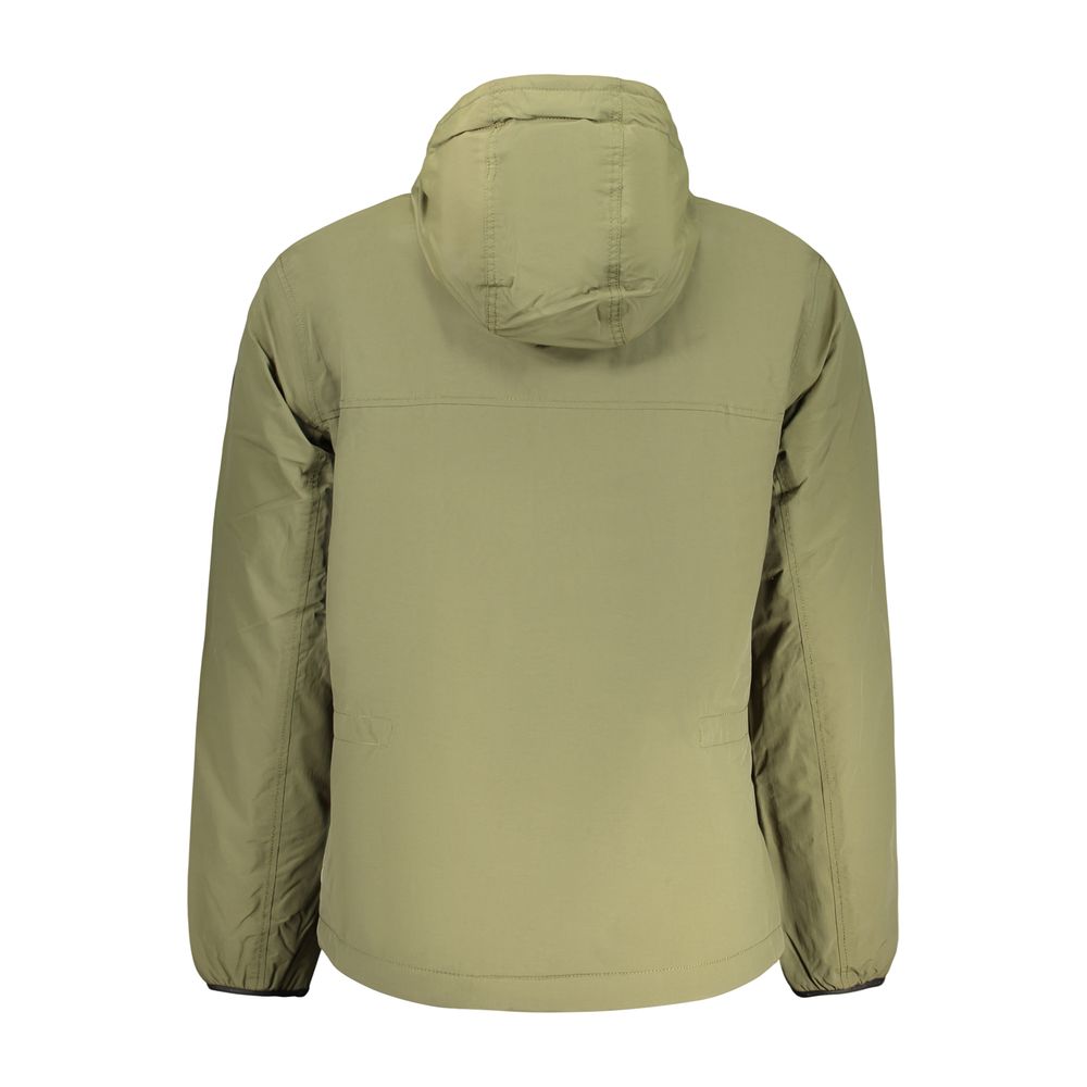 Green Poliammide Mens Jacket