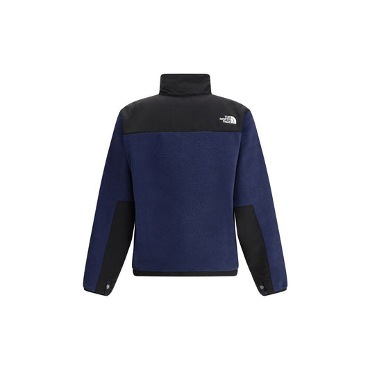 Blue Polyester Full-Length Jacket
