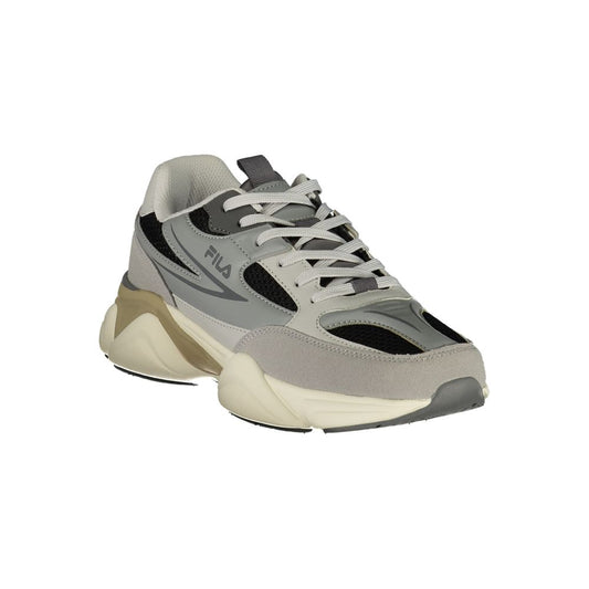 Gray Polyester Men's Sneaker