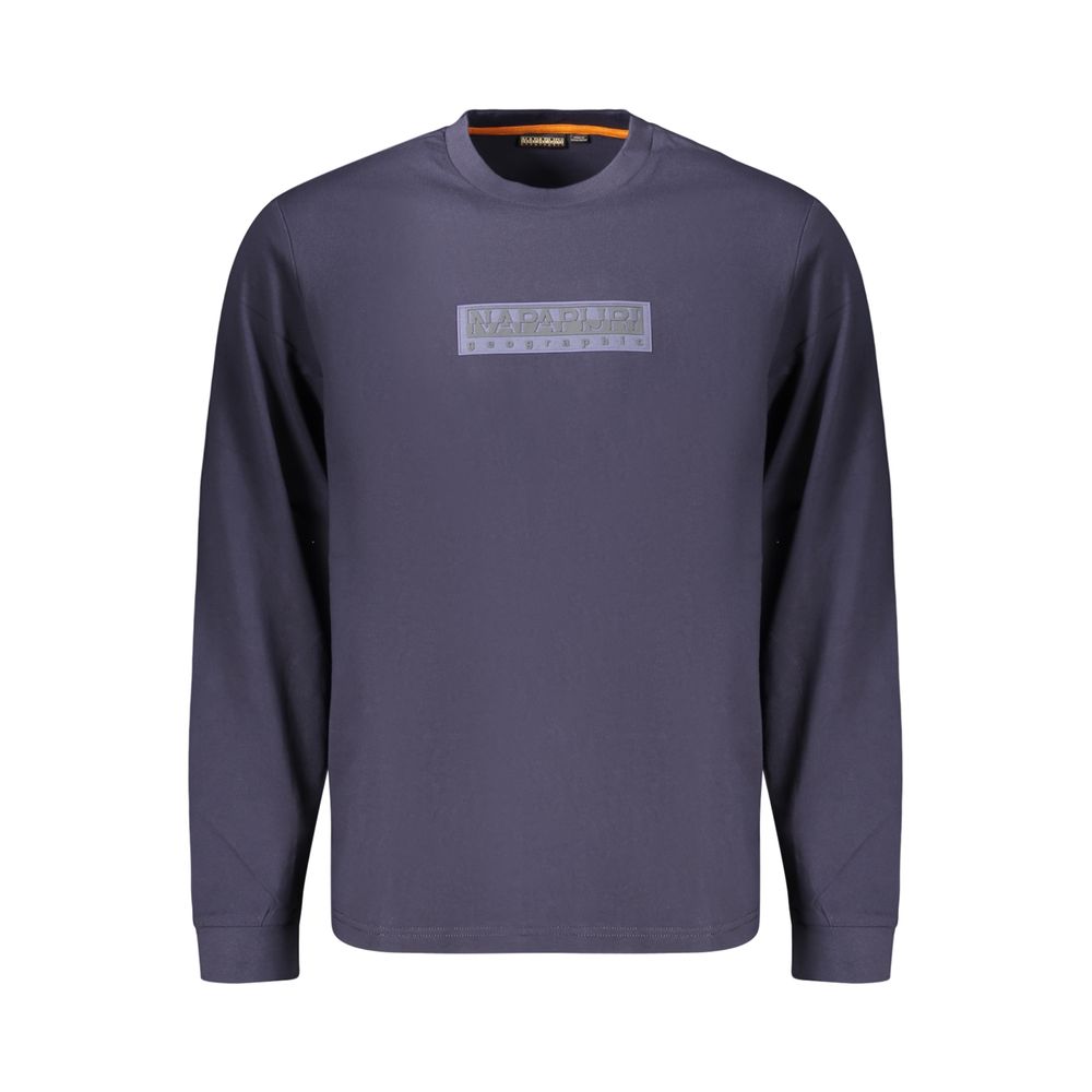 Blue Cotton Men's T-Shirt