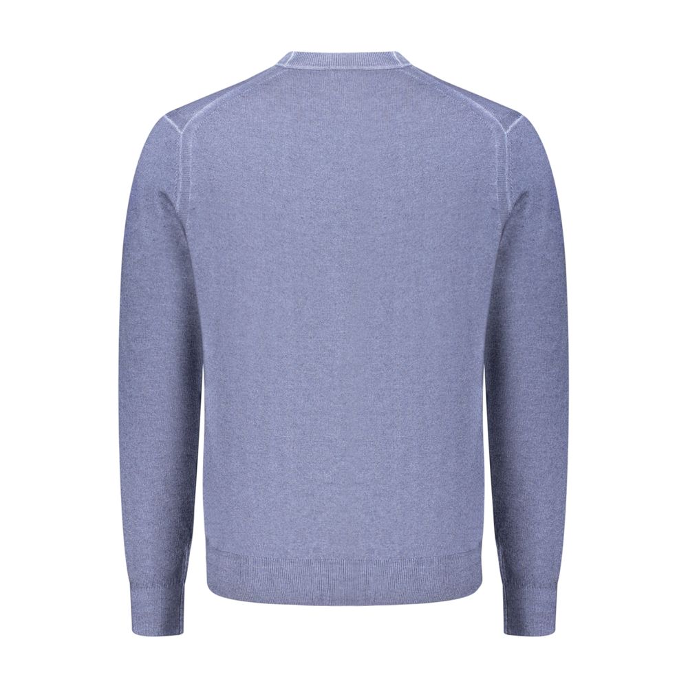 Blue Wool Men's Sweater