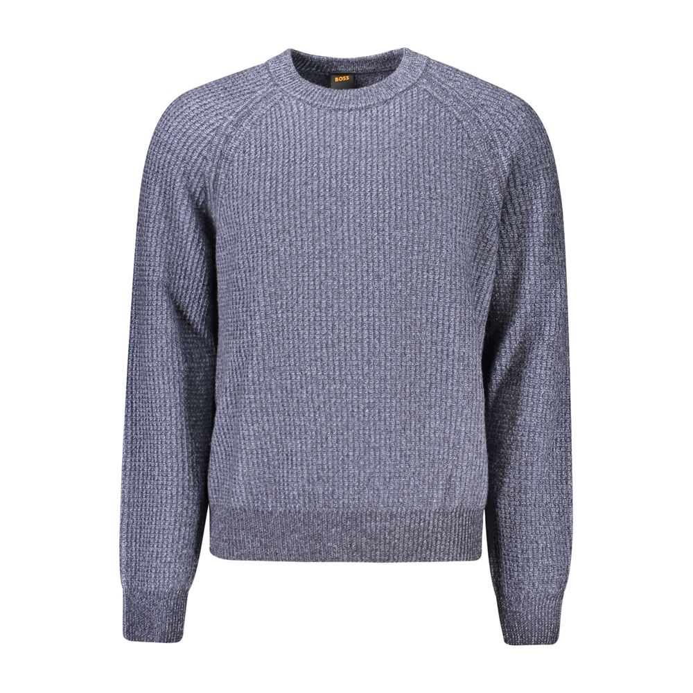 Blue Wool Men's Sweater