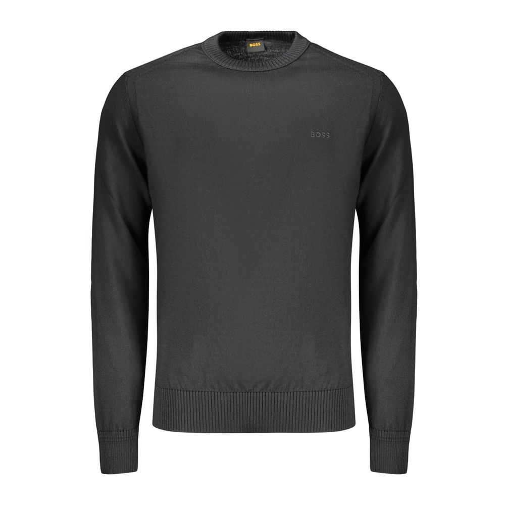 Black Wool Men's Sweater