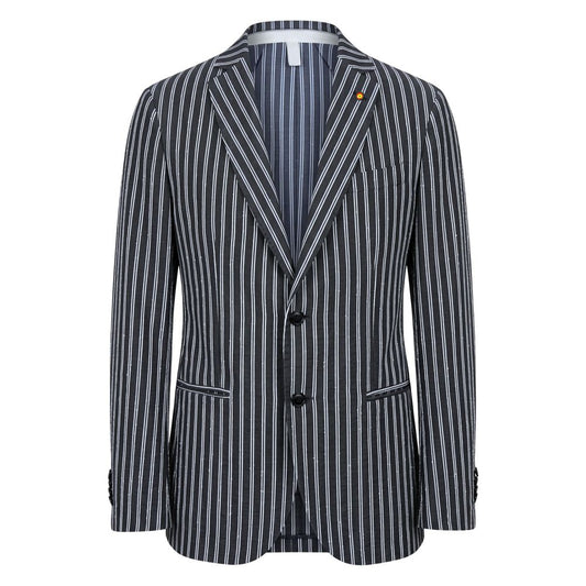 Blue Cotton Men's Jacket
