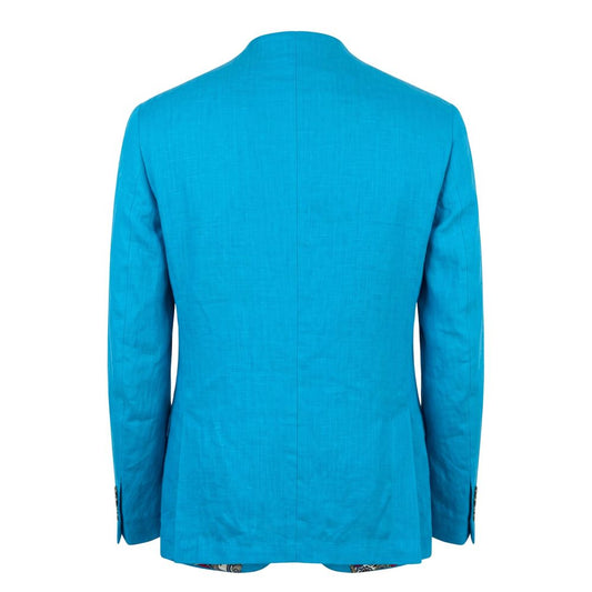 Blue Cotton Men's Jacket