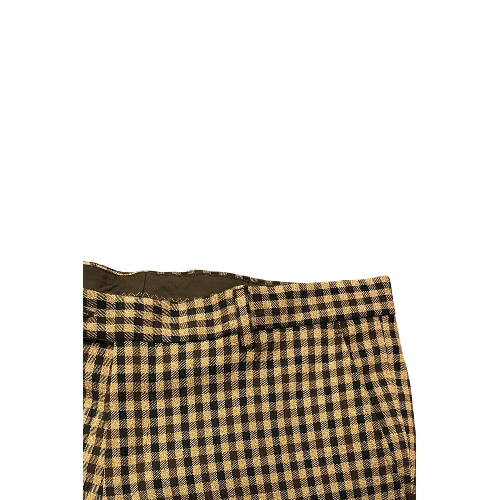 Brown Viscose Men Pant