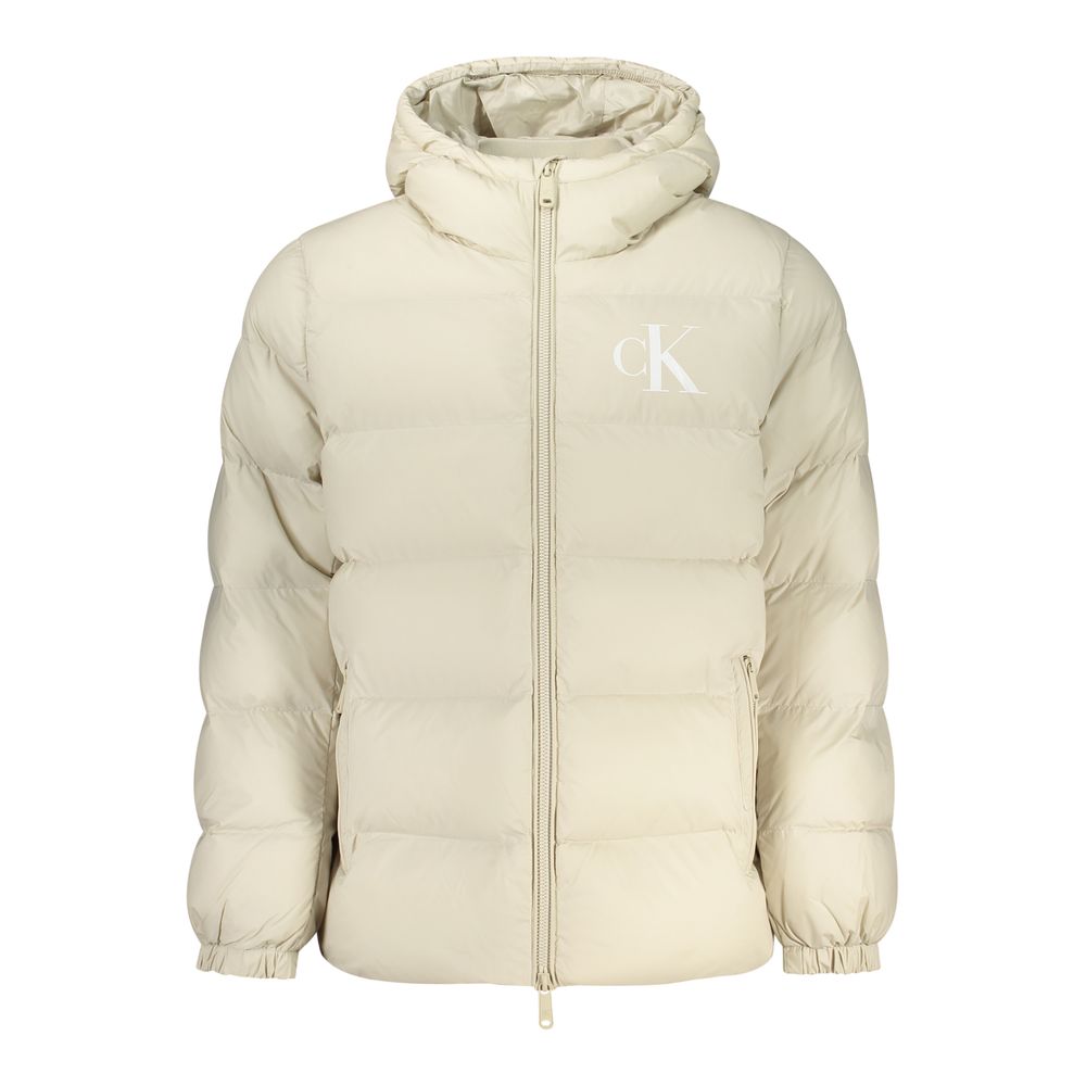 Beige Nylon Men's Jacket