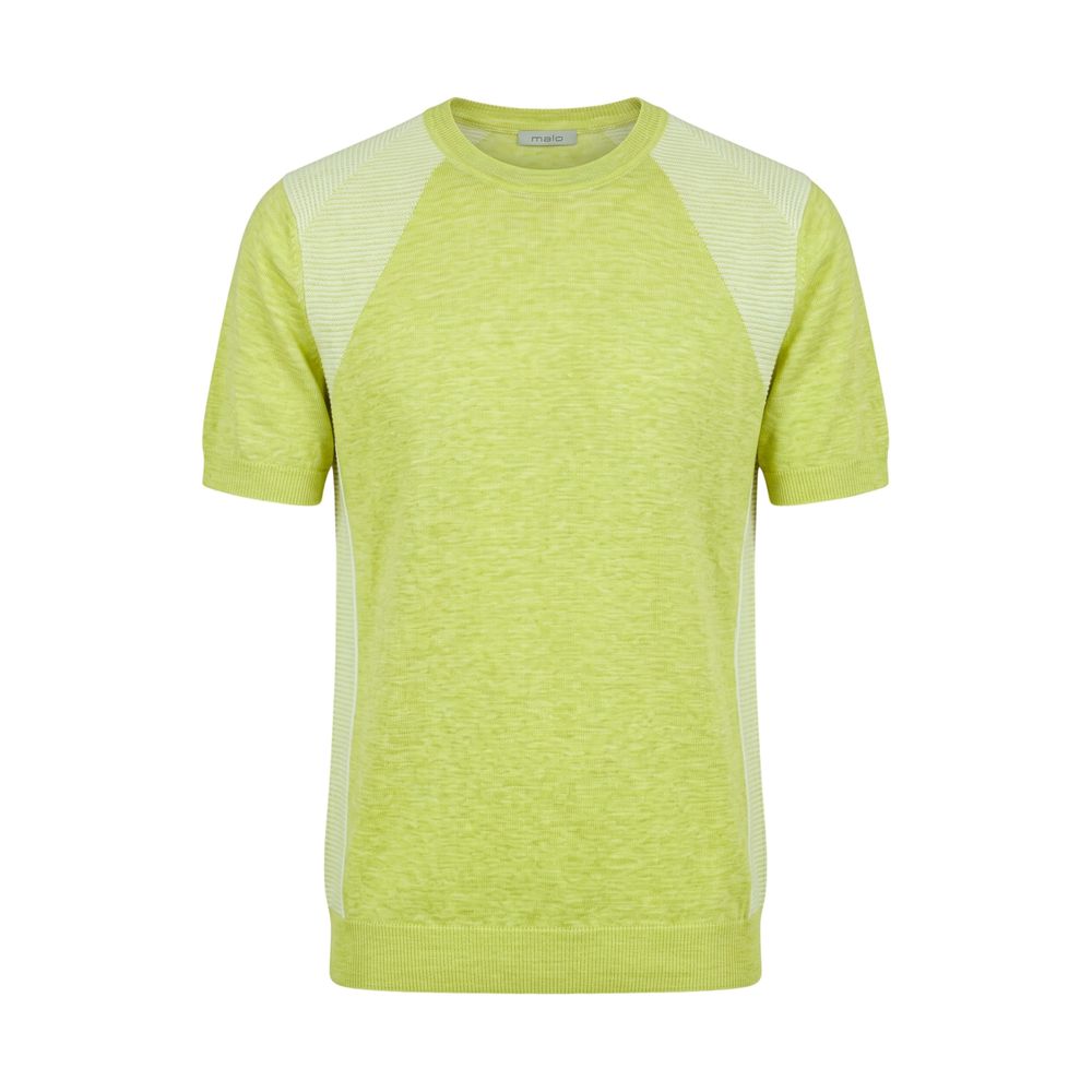 Green Linen Men Sweater
