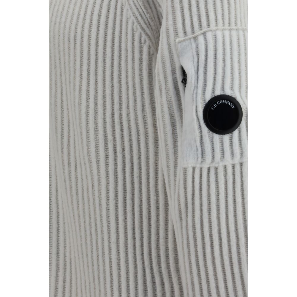 White Polyamide Cardigan