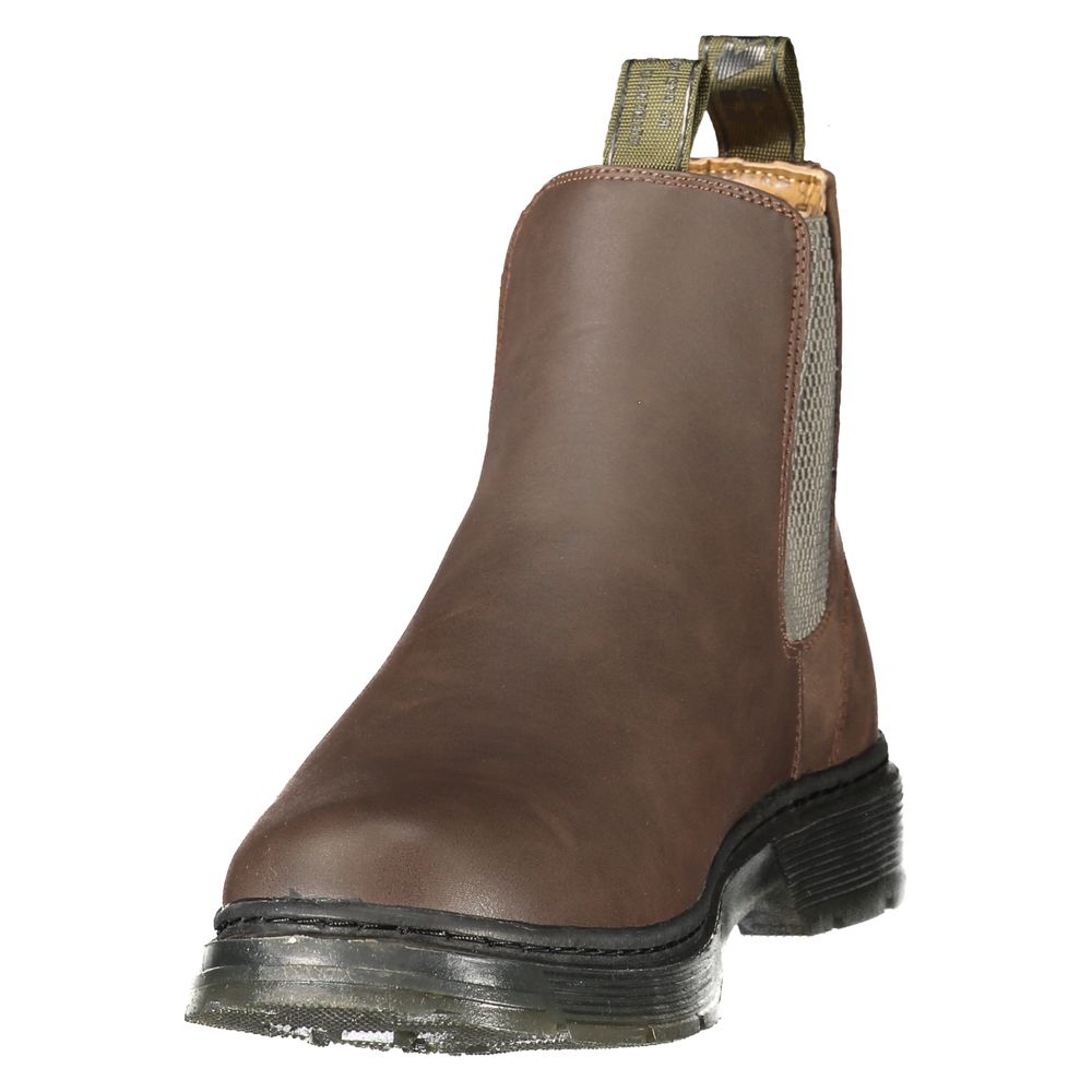 Brown Polyurethane Men's Boot