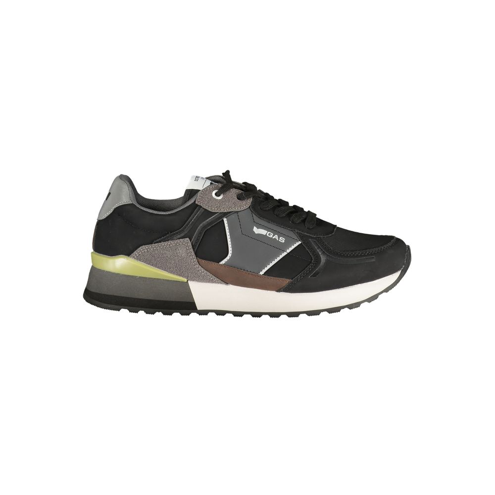 Black Polyurethane Men's Sneaker