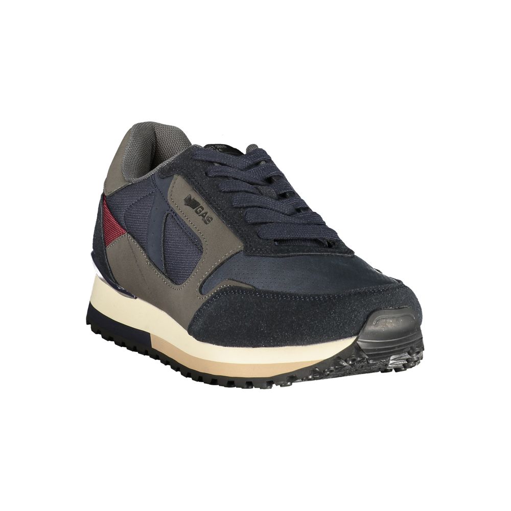 Blue Polyurethane Men's Sneaker