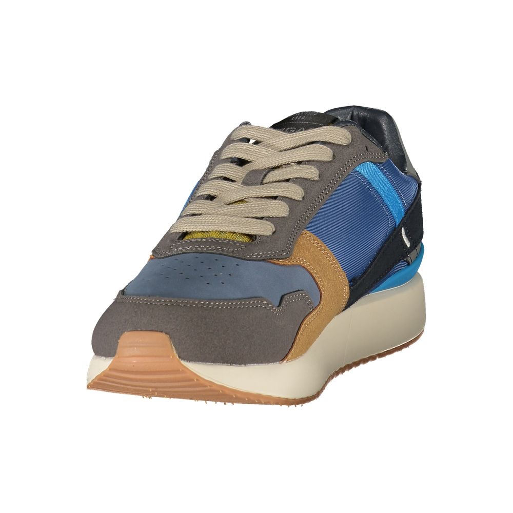 Blue Polyurethane Men's Sneaker