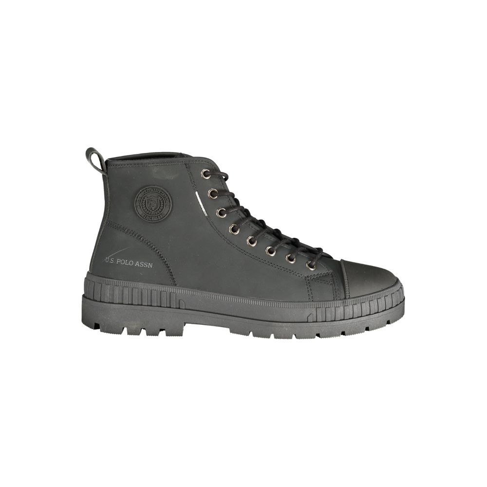 Black Polyurethane Men's Boot
