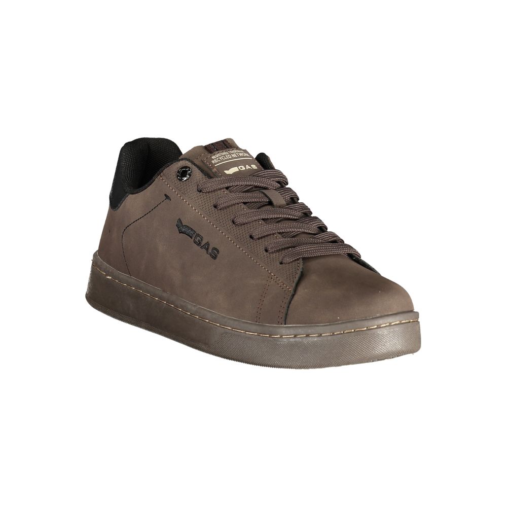 Brown Polyurethane Mens Sneaker