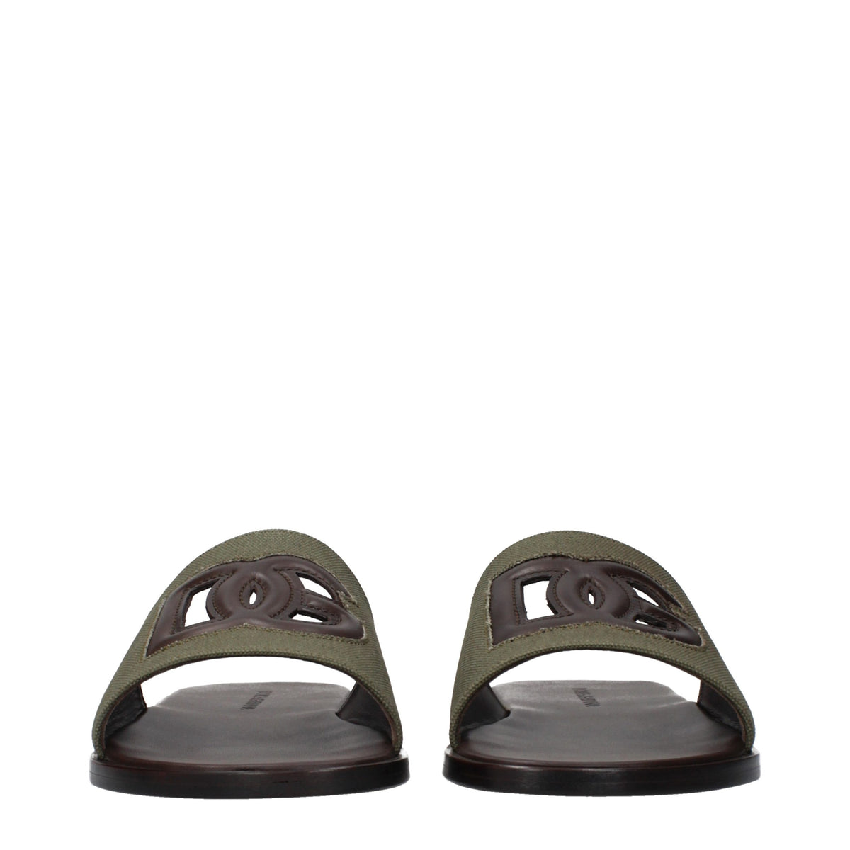 Green Fabric Slippers