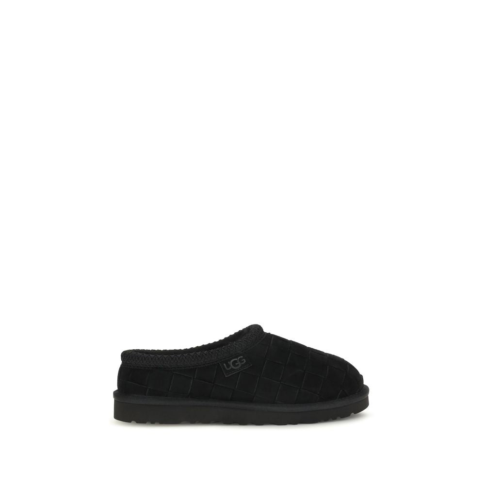 Black Suede Leather Mules