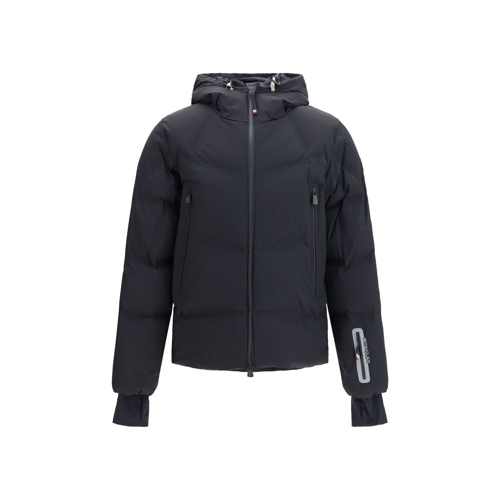 Black Polyamide Full-Length Jacket