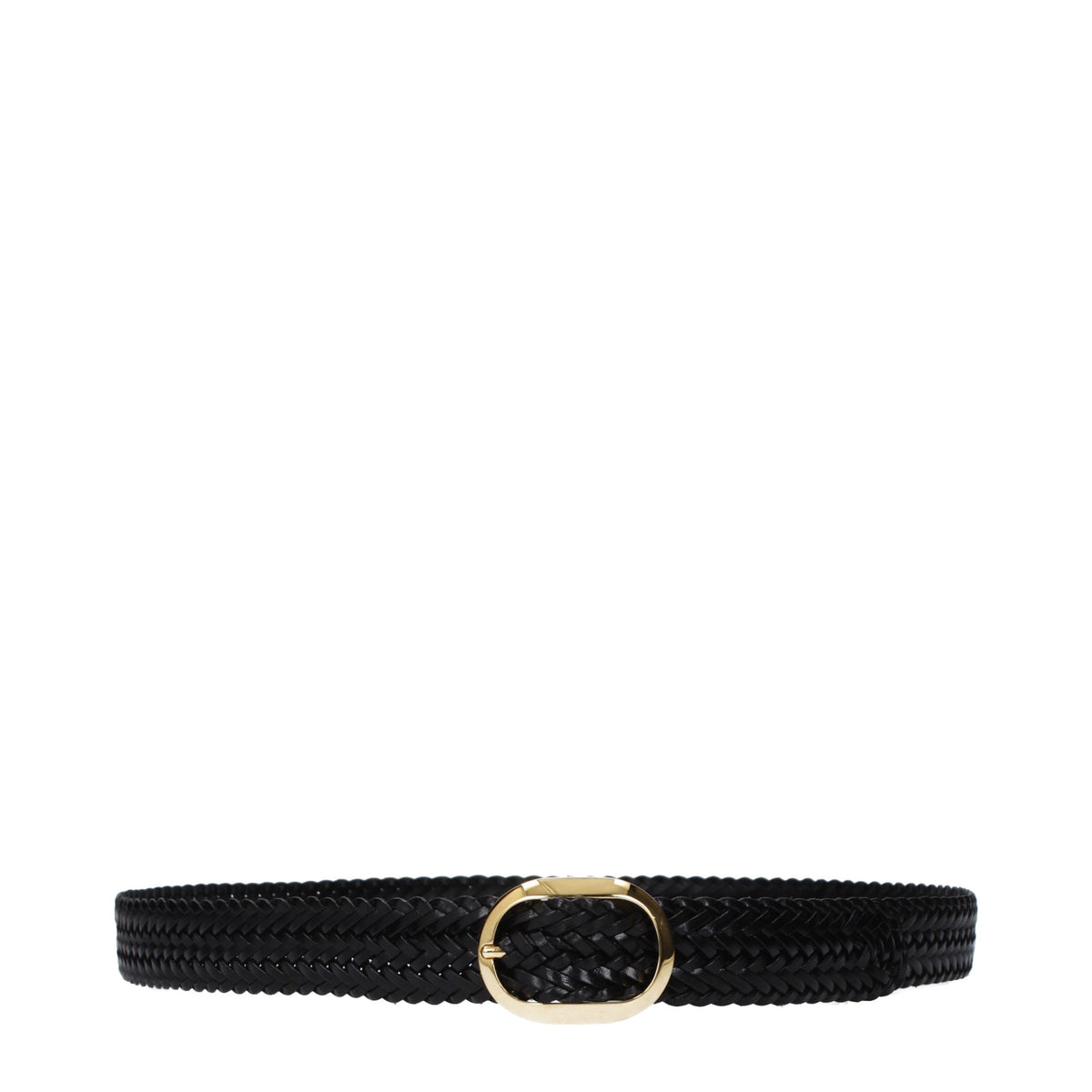 Black Leather Regular Belt