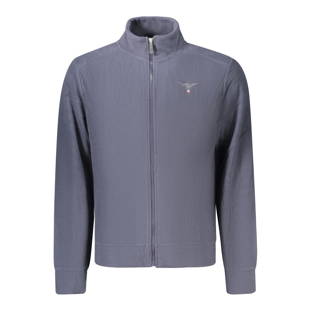Blue Polyester Men's Sweatshirt
