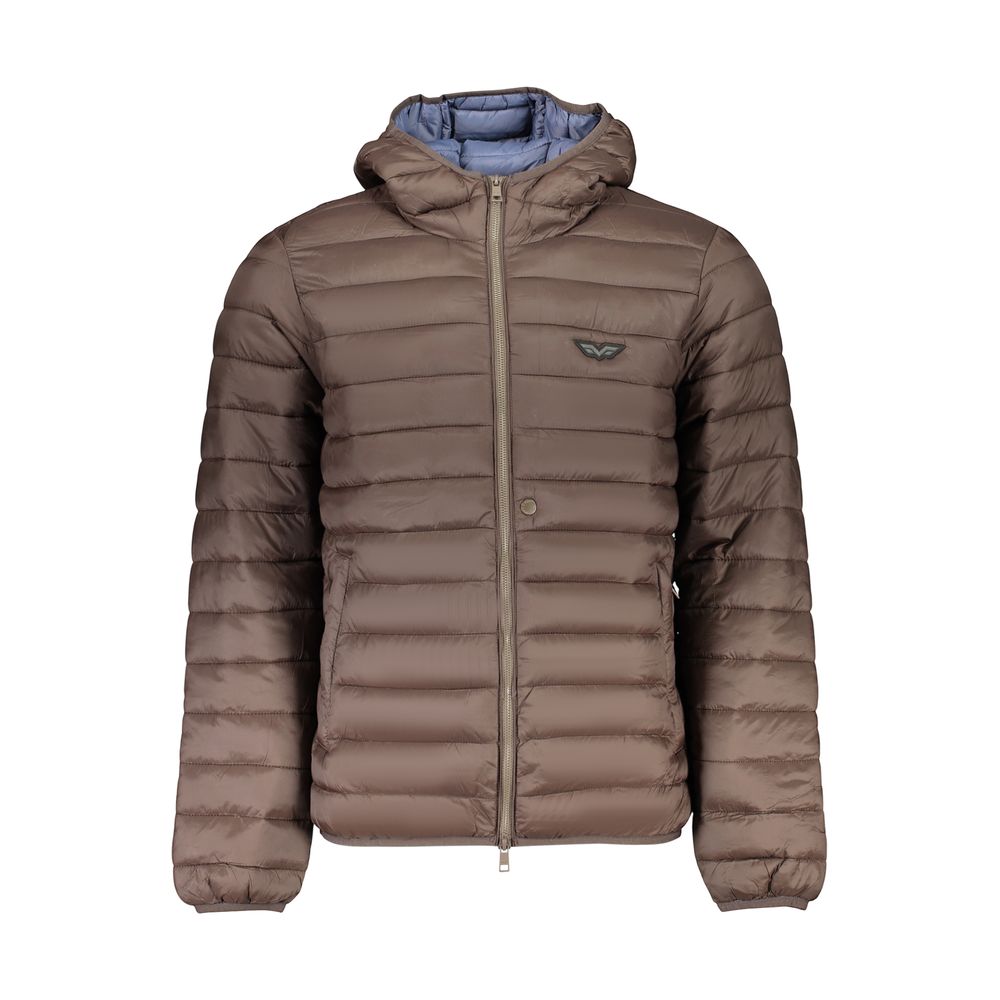 Brown Polyamide Men's Jacket