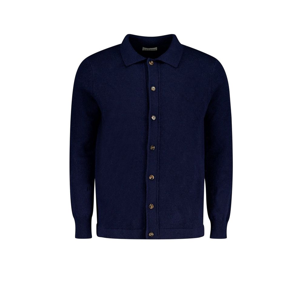 Blue Wool Cardigan