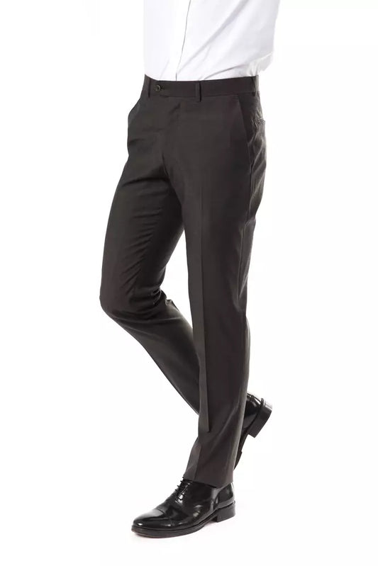 Gray Wool Men's Pant