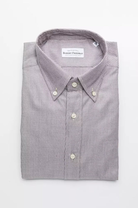 Beige Cotton Men's Shirt