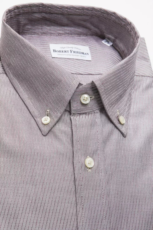 Beige Cotton Men's Shirt