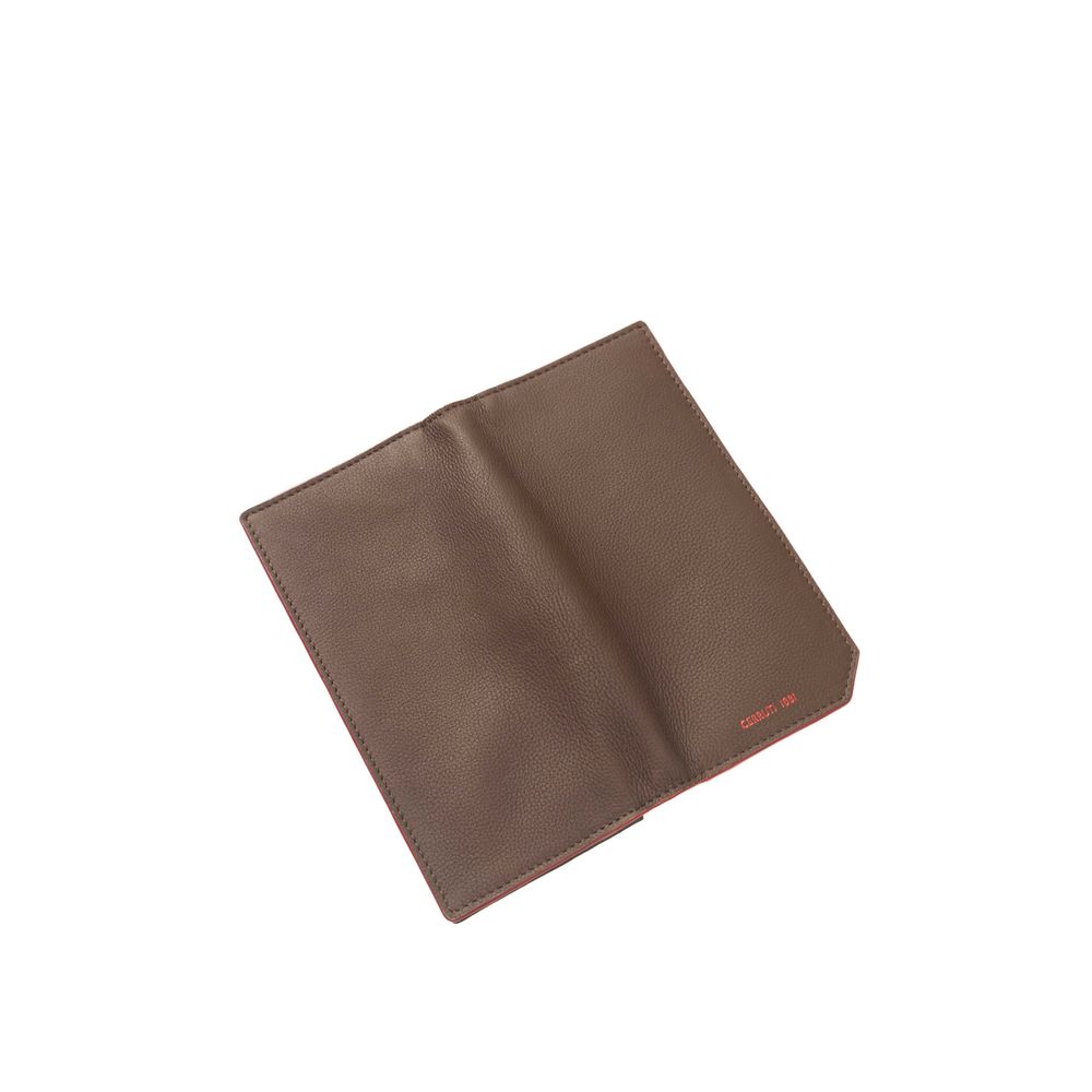 Brown Calfskin Men Wallet