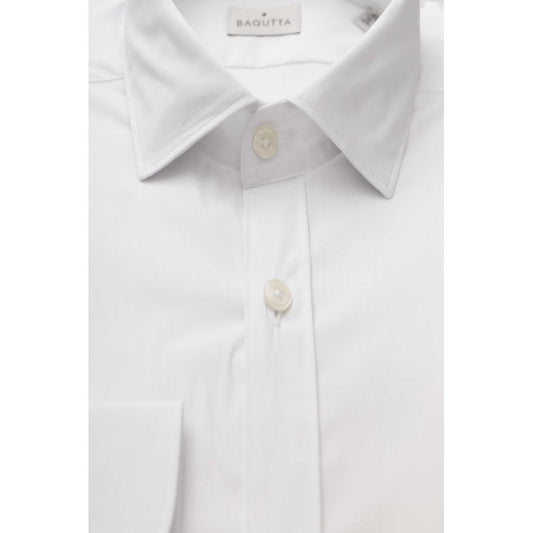 White Cotton Men's Shirt