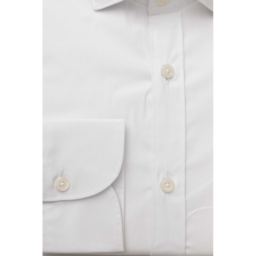 White Cotton Men's Shirt