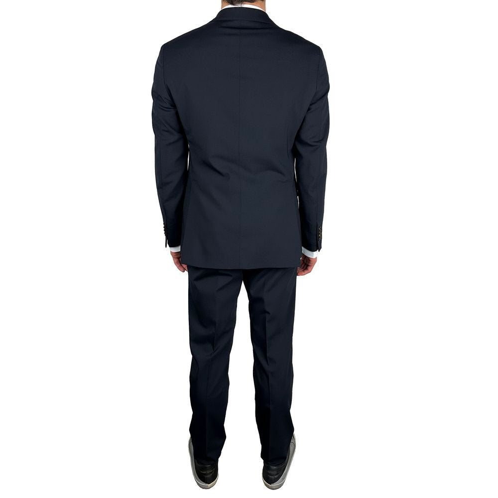 Navy Wool Men's Suit