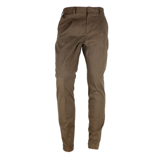 Brown Wool Men's Trousers