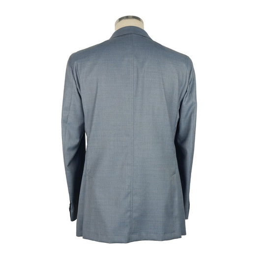 Blue Wool Men's Blazer