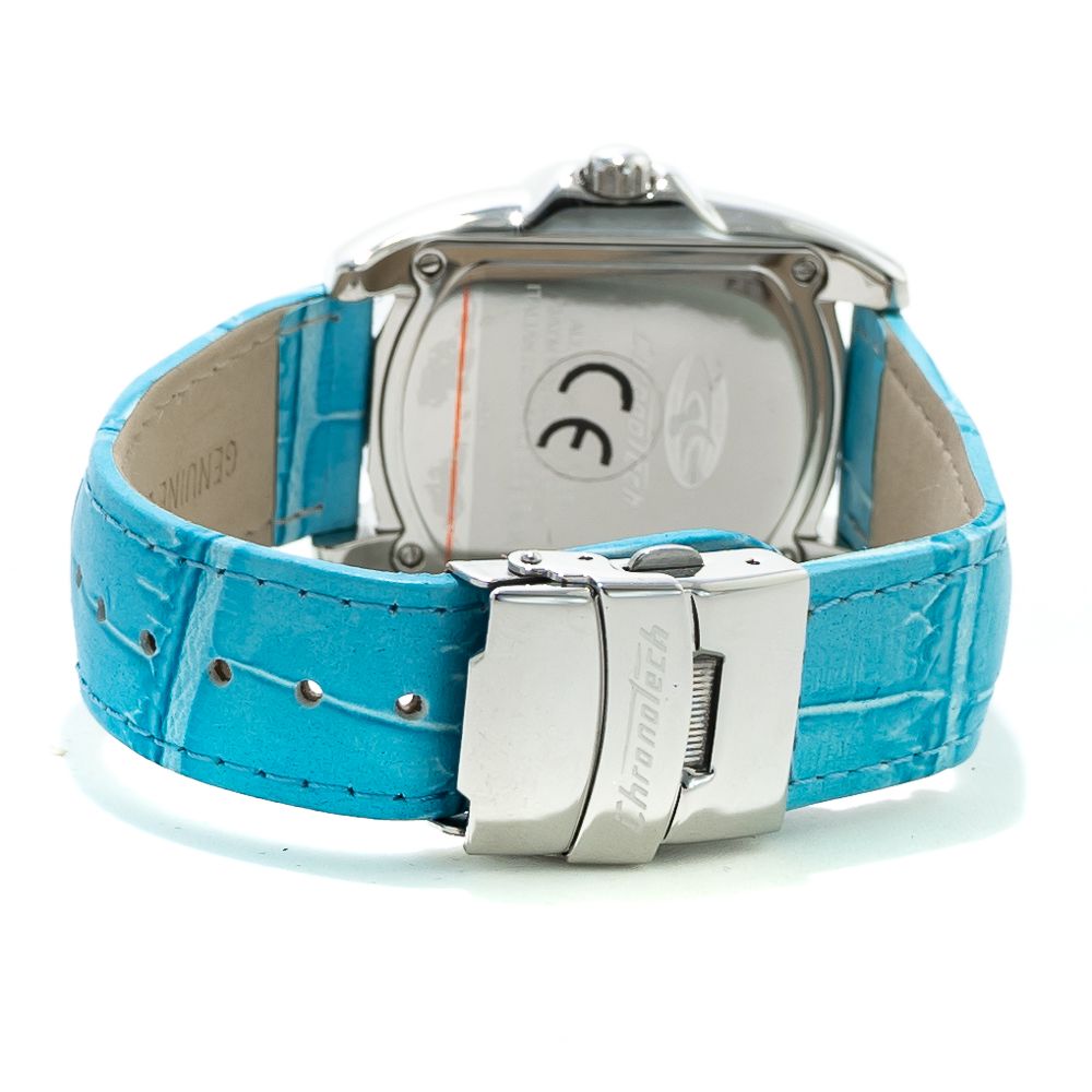 Blue Leather Dress Watch