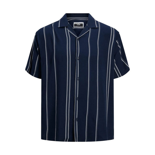 Blue Viscose Shortsleeve